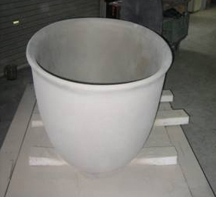 信楽焼き　陶器浴槽　楕円型　施釉