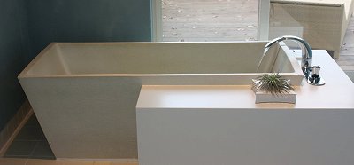 信楽焼 陶浴槽 雅癒美 長方形型